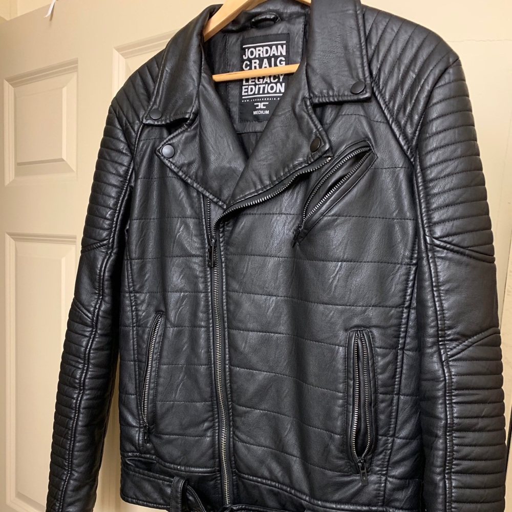 *PICTURE UPDATE* Slim Fit Motor Leather Jacket
